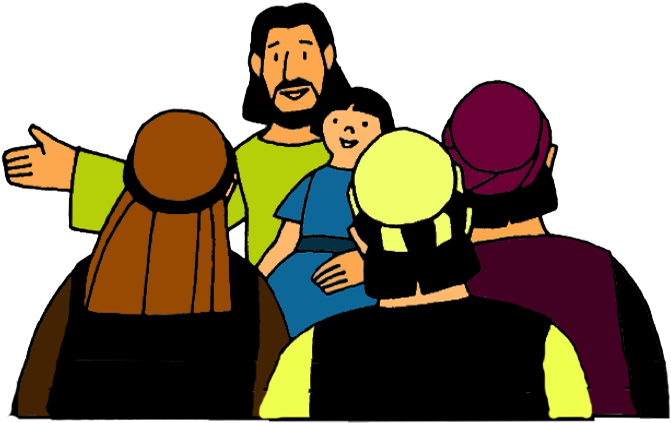 2 Jesus Blesses Children - Jesus (700x525)