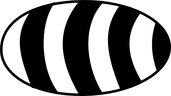 Listening Ears Template - Bumble Bee Body Template (600x339)