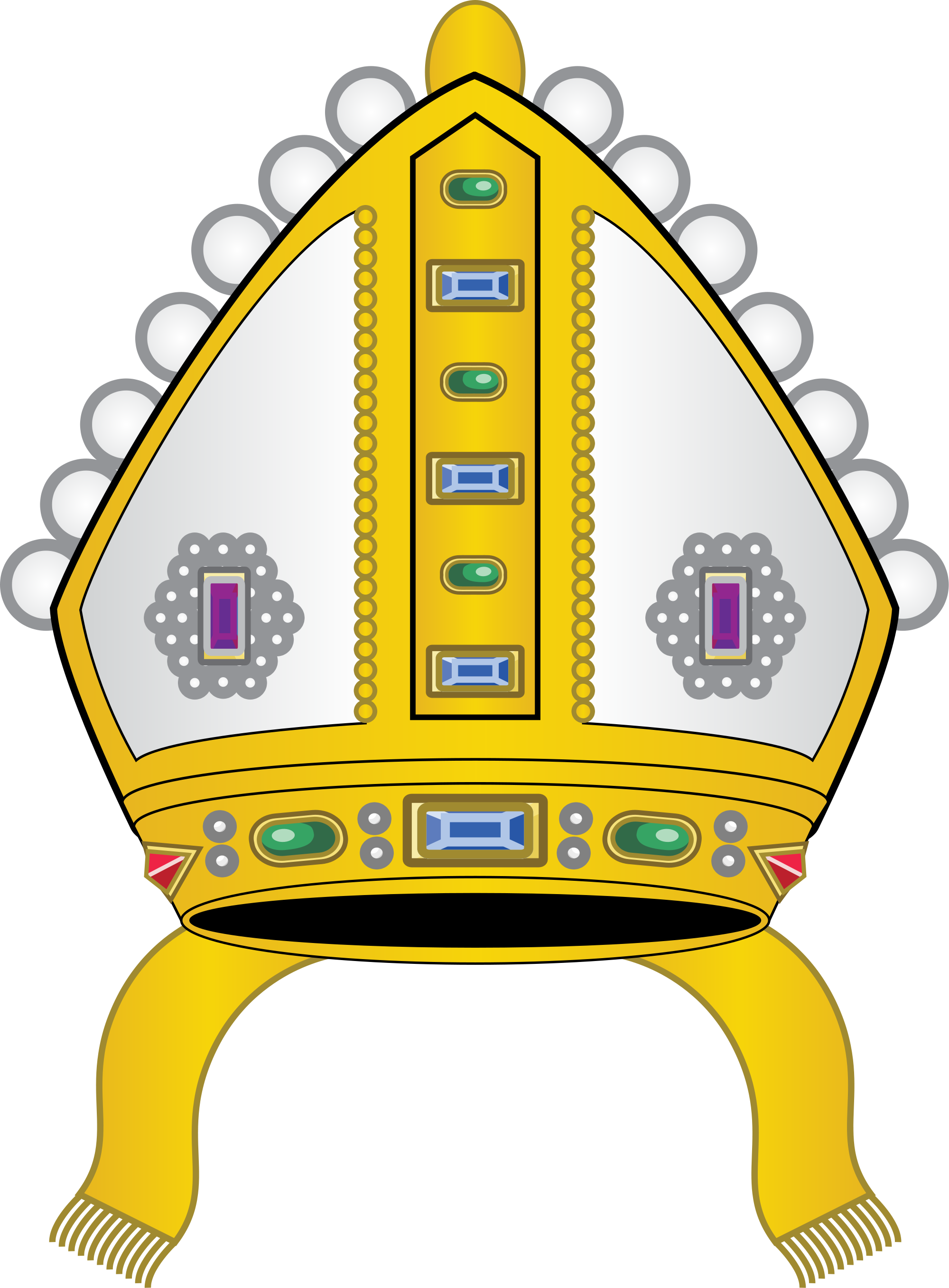 Pope Hat Clip Art (2000x2714)