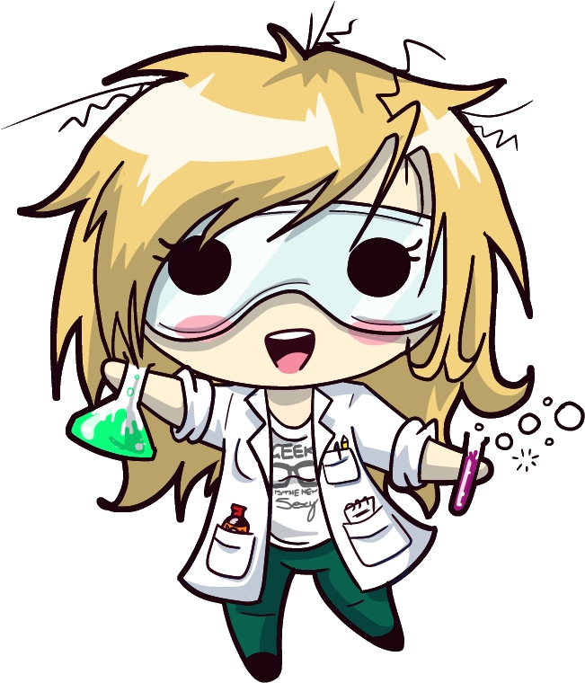 Scientist Picture - Science Chibi (826x891)