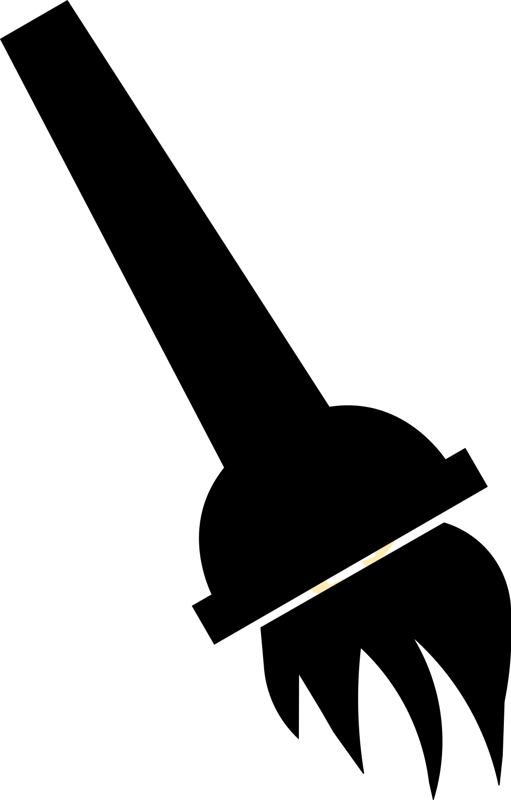 Open - Upside Down Torch Clipart (1000x1565)