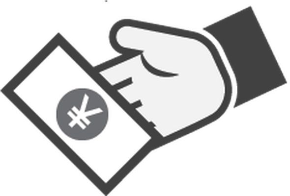 Hand With Money Icon - Hand Money Icon (623x399)