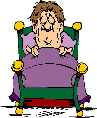 Old Lady Sleeping - Cartoon (323x400)