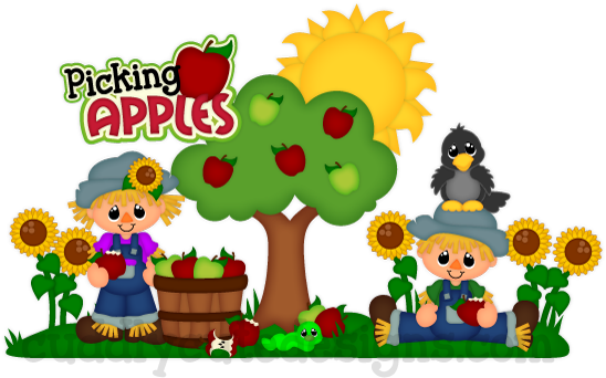 Apple Picking - Cartoon (573x350)