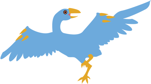 虫（トンボ） - 鳥（始祖鳥） - Archaeopteryx (500x284)
