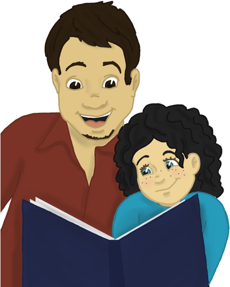 Dadreadingbook - Cartoon (480x601)