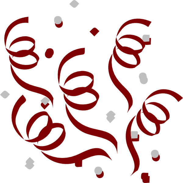 Streamers Clipart (600x600)