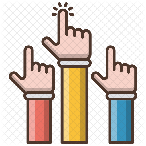 Raise Hand Icon - Icon (512x512)