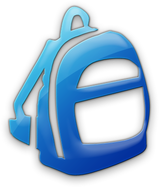 School Folder Icon Clipart - Backpack (420x420)