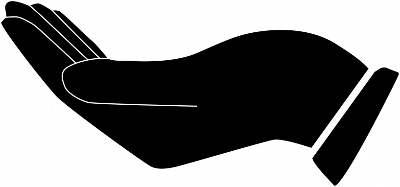 Giving Hand Silhouette (817x382)