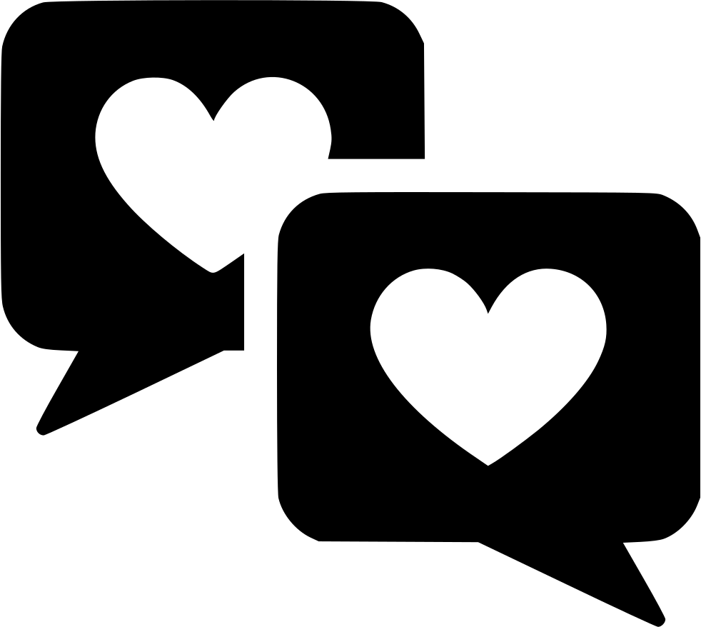 Couple Chat Message Relationship Comments - Heart (982x878)