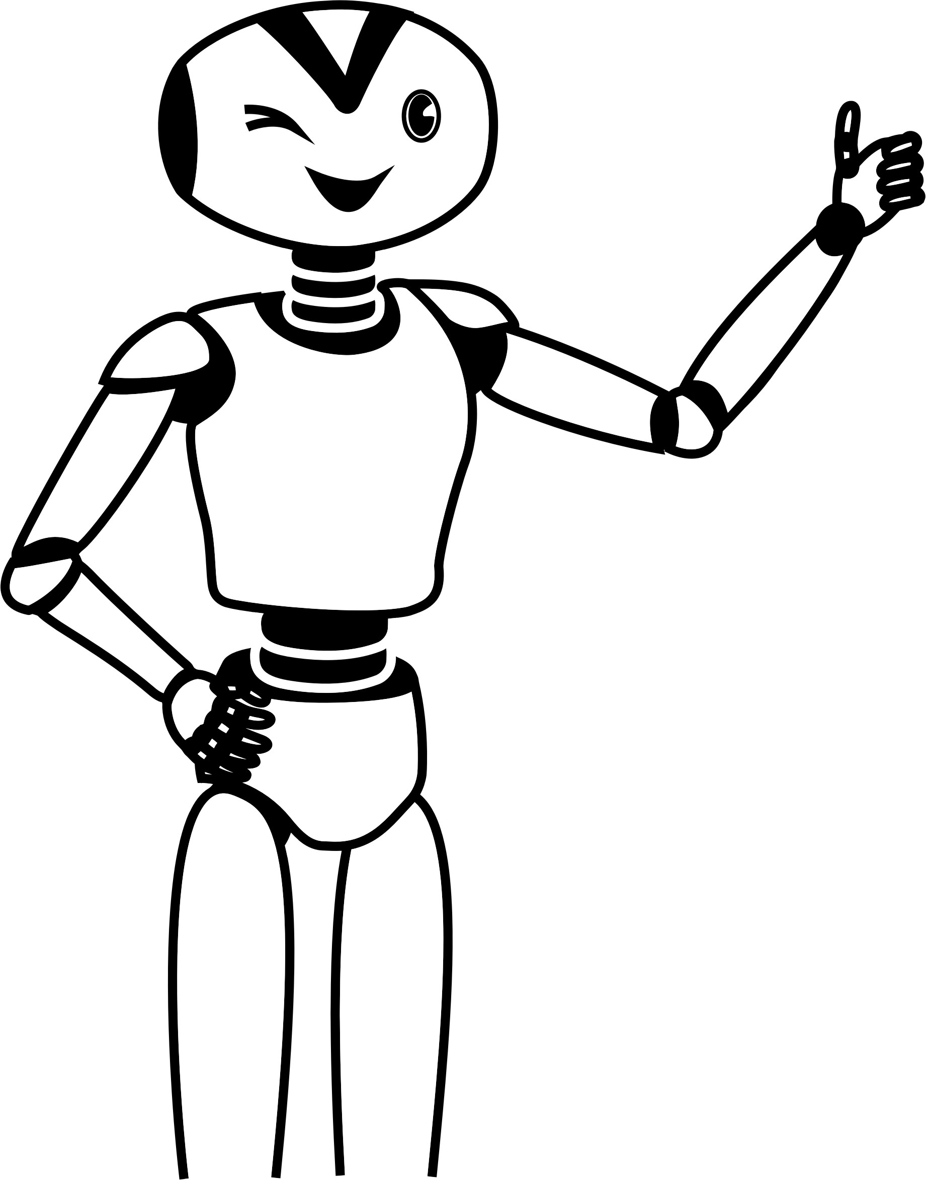 Thumbs Up Robot - Thumbs Up Robot (1841x2345)