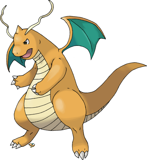Dragonite Normal Version By Xous54 - Shiny Dragonite (472x513)
