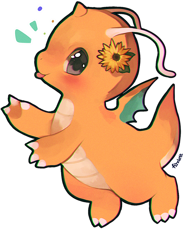 Dragonite By Foxlett - Dragonite (680x740)