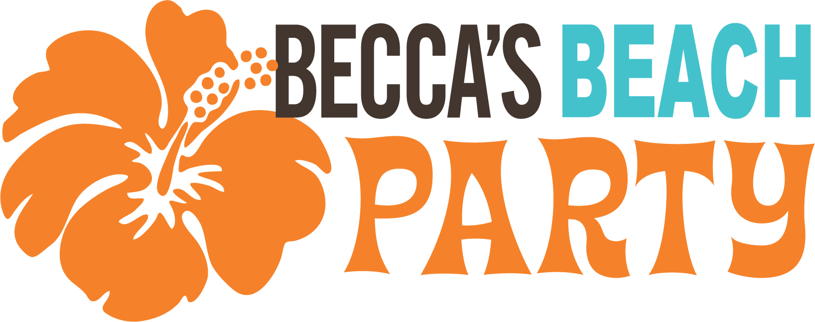 Beccas Beachparty Finallogo - Illustration (1636x647)