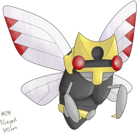 291 Ninjask By Pokemon-countdown - Cartoon (600x531)