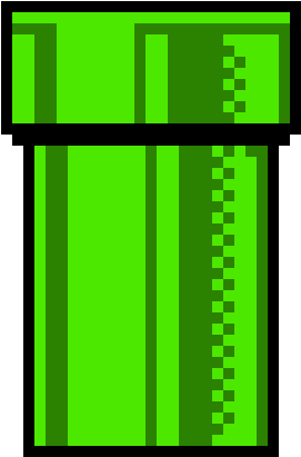 Pipe Clipart Pixel Art - Illustration (400x510)