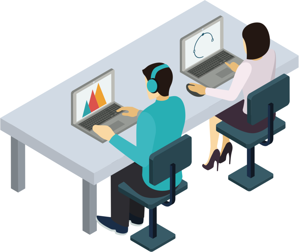 Developers Developers Developers - Coworking Isometric Interior (1000x841)