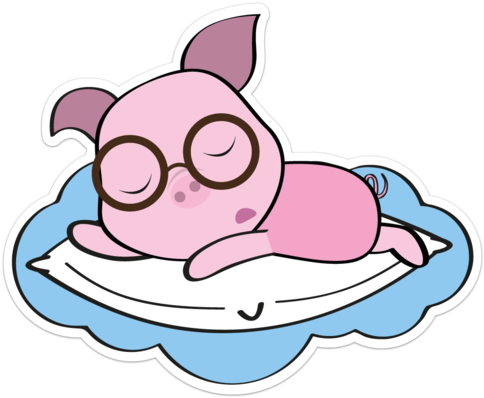 Piggy Sleep (520x520)