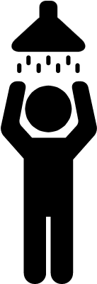 Man Showering Vector - Shower (400x400)