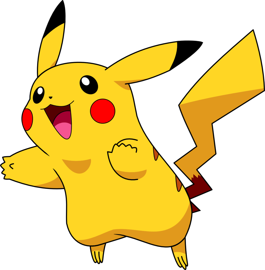 Pikachu Clipart Happy - Pikachu Vector (1024x1043)