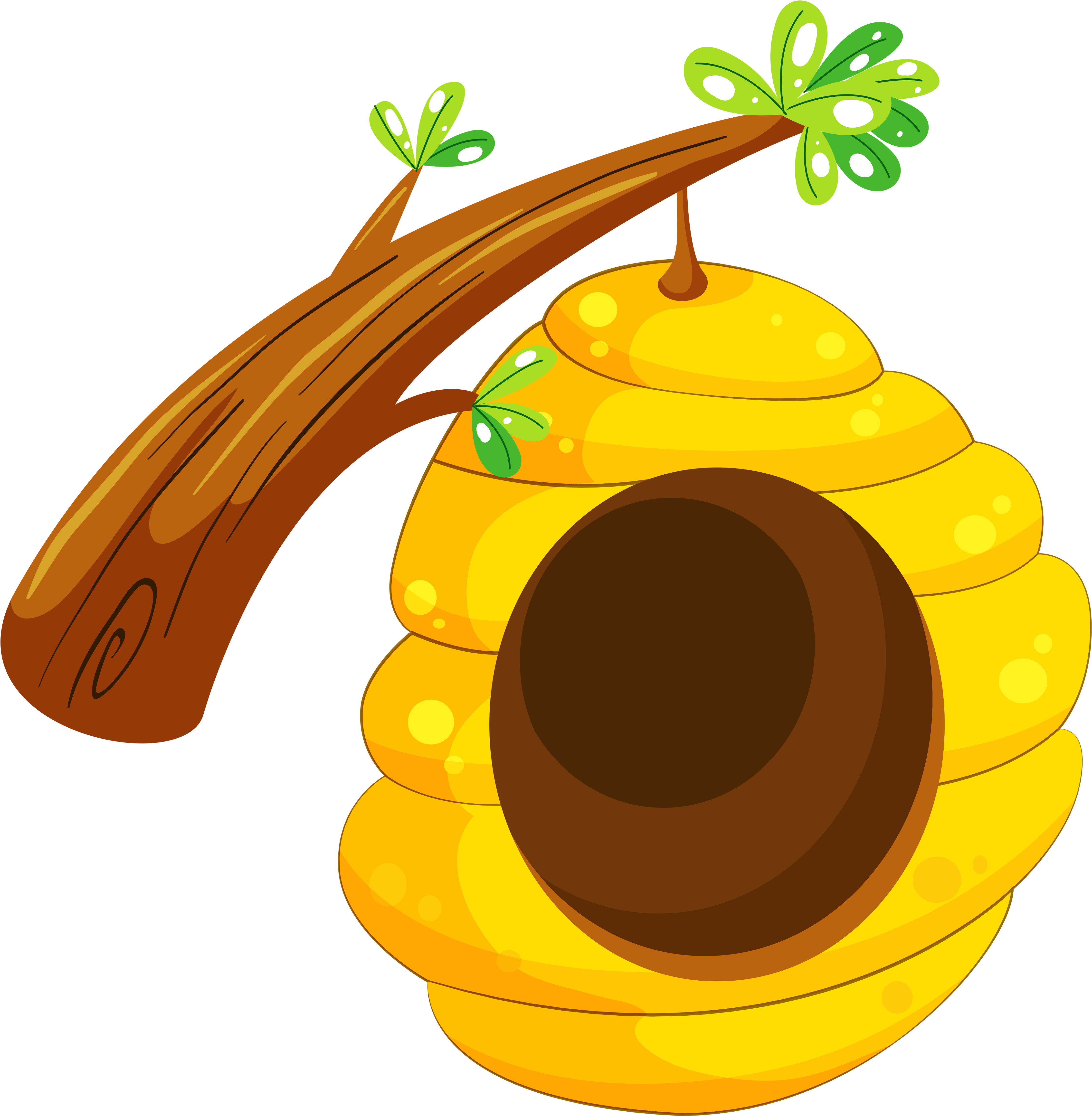 0 E32e8 14f31a3b Orig - Hive Bee Vector With Bee (5000x4922)