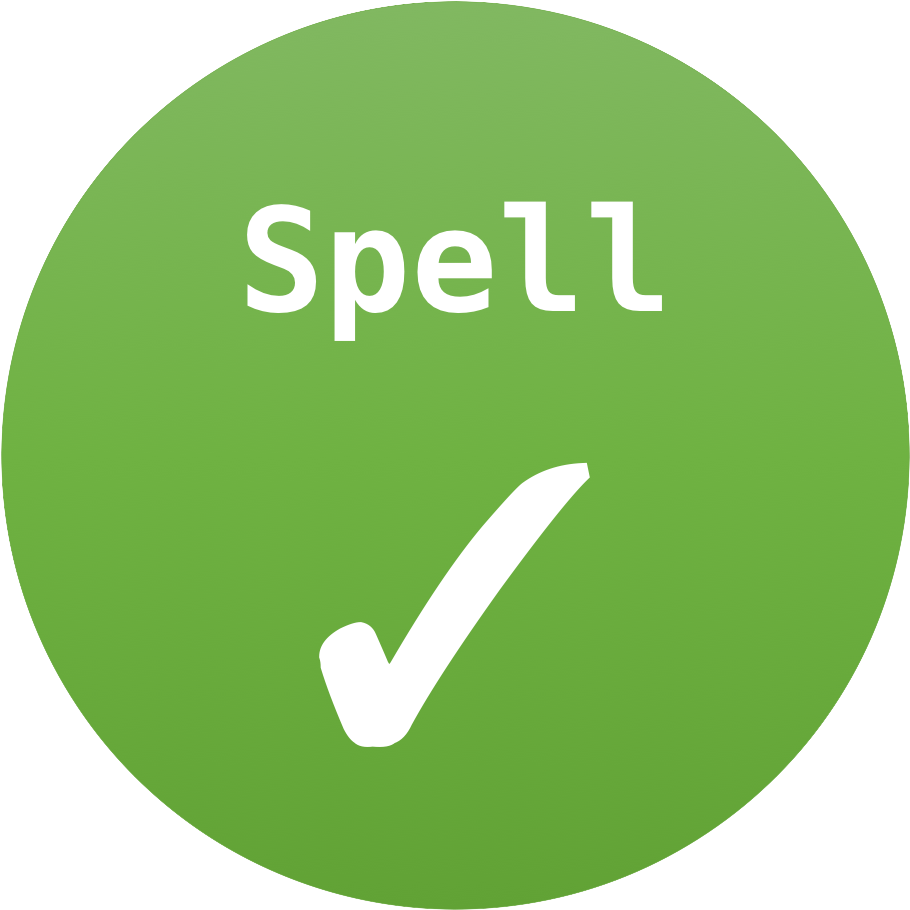 Spell Check Transparent (960x960)