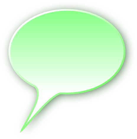 3d Speech Bubble Green - Word Bubbles Clip Art (500x500)