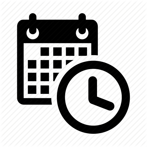 Date Clipart Time Schedule - Date And Time Icon (512x512)