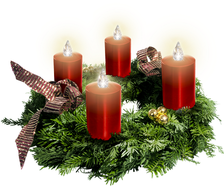 Advent - Krinner Lumix Advent 74053 Pillar Candles With Remote (447x373)