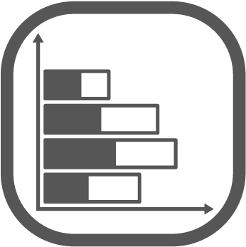 Theory And Analysis - Horizontal Bar Graph Icon (505x503)