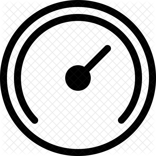 Speedometer Icon - Red Spiral (512x512)