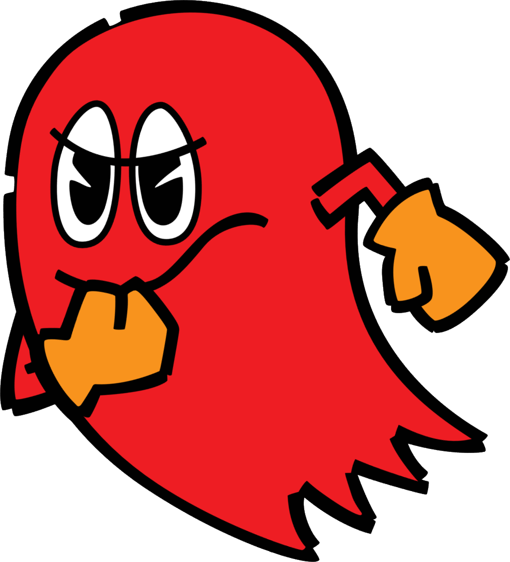 Pacman Maze Vector Download - Blinky Pac Man Ghost (1029x1134)