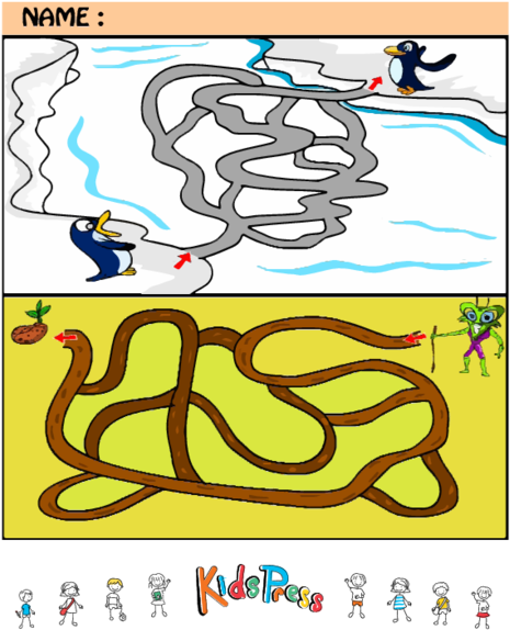 Easy Maze Puzzles - Poster (500x647)