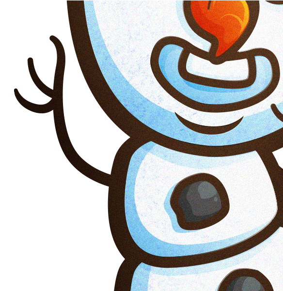 Working Process * - Olaf Kawaii (600x600)