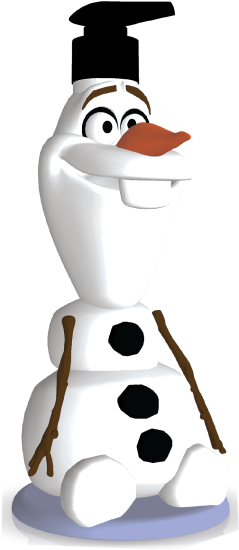 Olaf 3d - Cartoon (400x587)