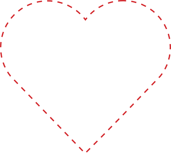 Dotted Line Heart Transparent (600x539)