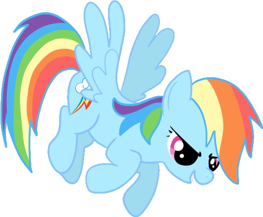Rainbow Dash By Xrainbowsugar - Радуга Дэш В Полете (538x444)
