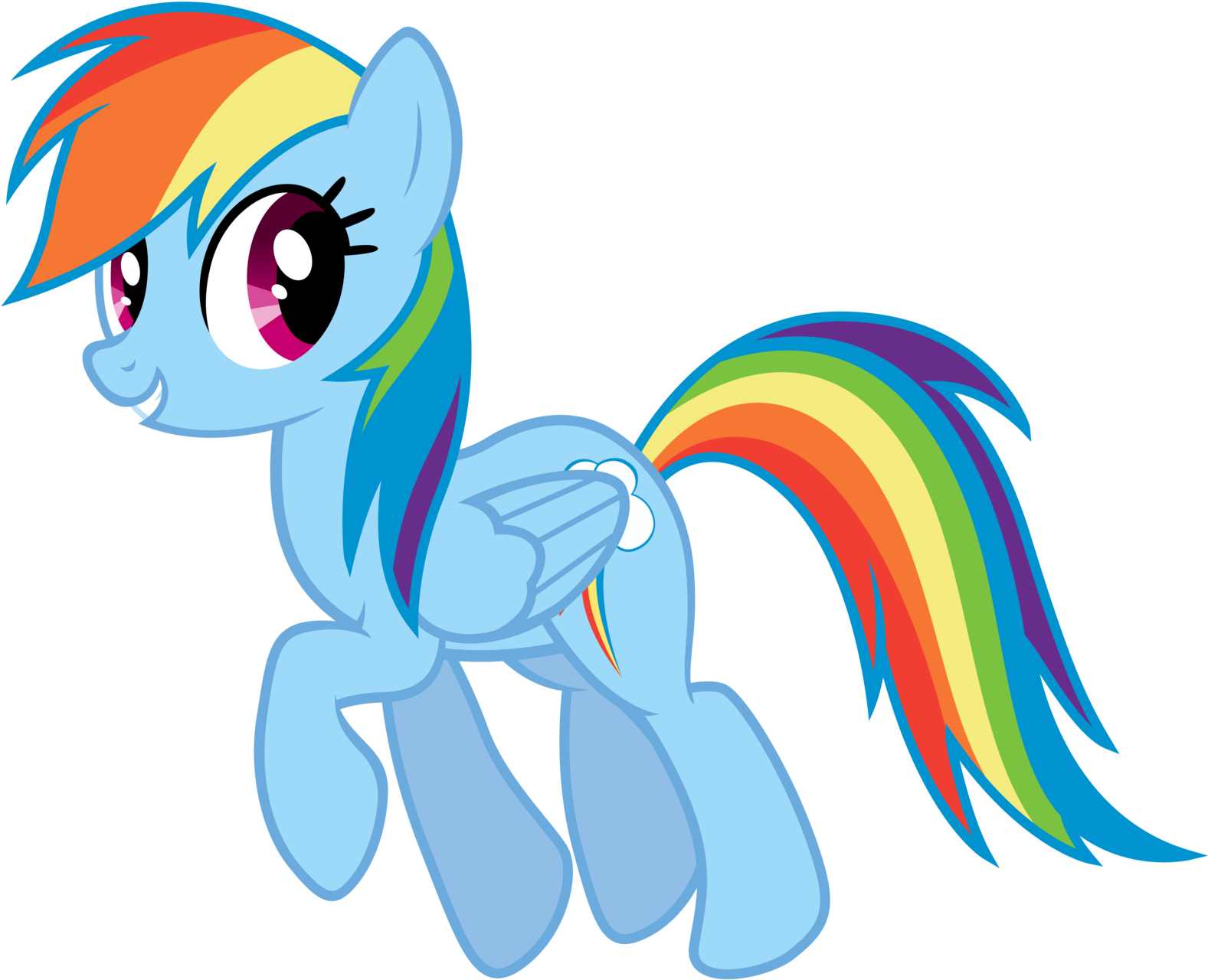 Rainbow Dash Vector [2] By Glessmlp - Friendship Is Magic Rainbow Dash (1600x1379)