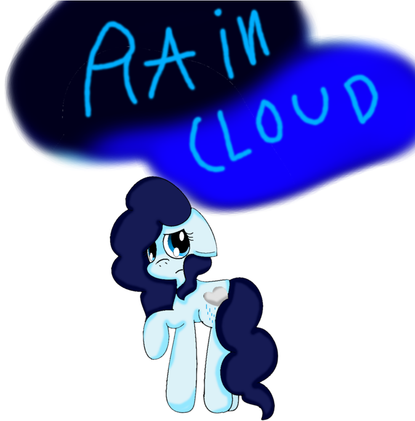 Raincloud By Lovelox - Cartoon (865x924)