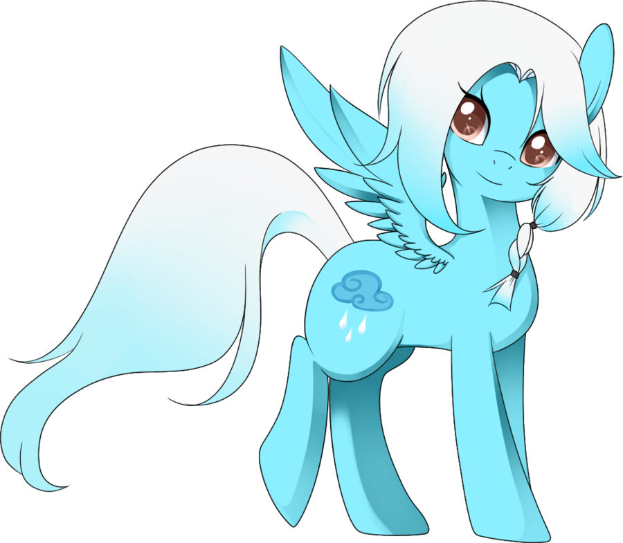 Rain 2 By Haydeechibi Rain Cloud - Cartoon (900x785)