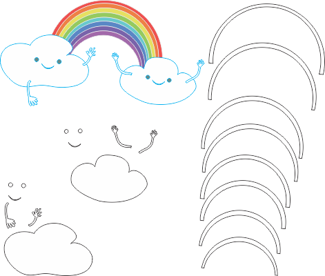 Molde Chuva De Amor Eva - Cloud (471x400)