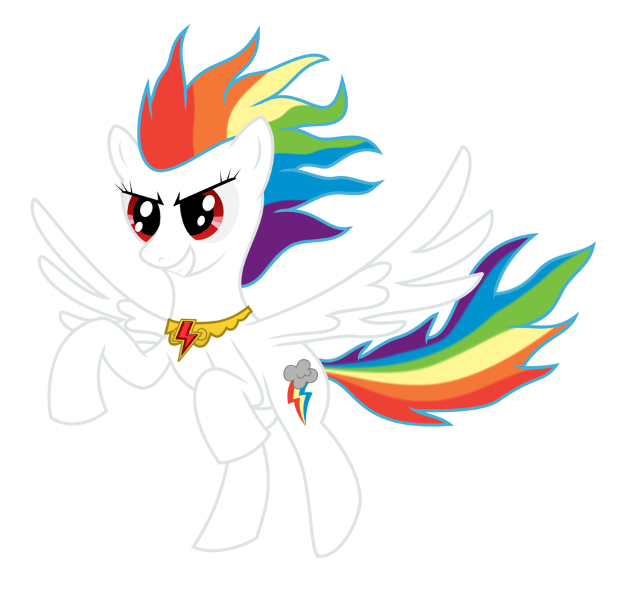 Super Rainbow Dash - Белая Радуга Дэш (900x857)