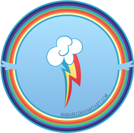 Rainbow Dash By Nimaru - Rainbow Dash Cutie Mark (500x500)