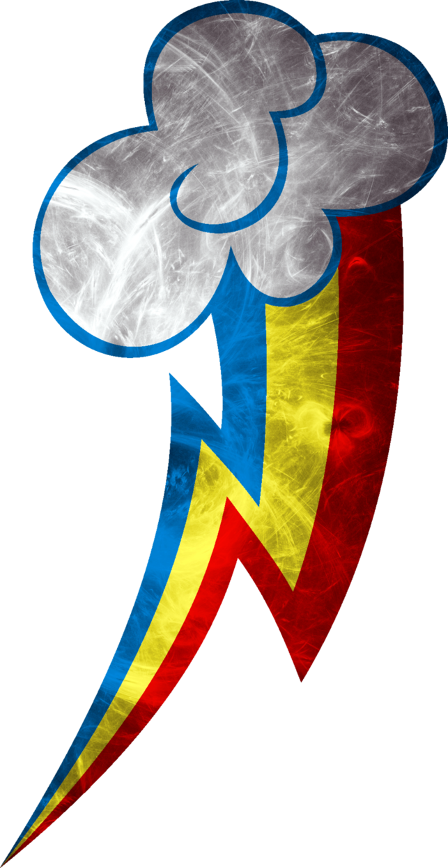 Rainbow Dash Cutie Mark Png (643x1244)