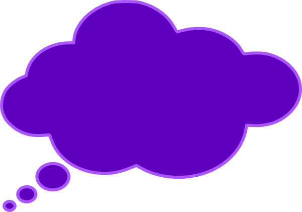 Colorful Thought Bubble Transparent (600x421)