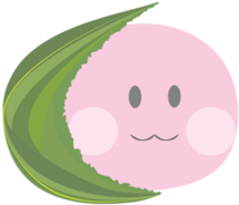 Sakura Mochi - Cartoon (674x518)