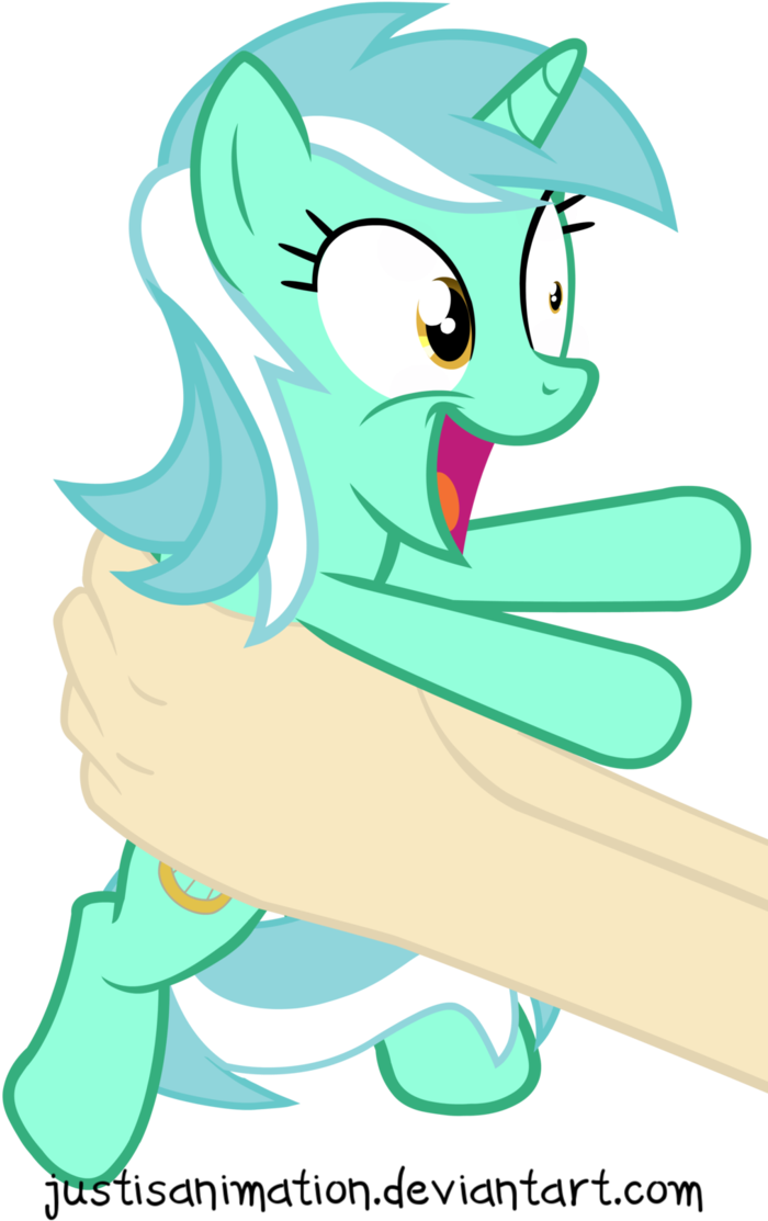 Lyra On Hands - Cartoon (706x1132)