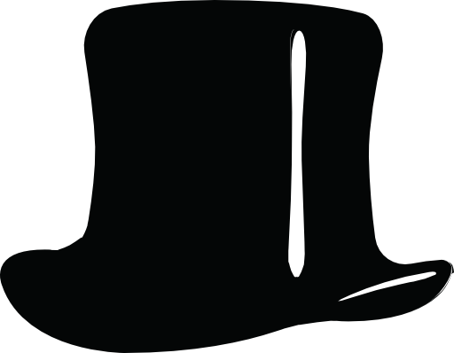 Black Magician's Hat Free Icon - Portable Network Graphics (512x398)
