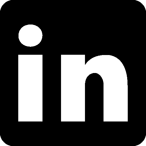 Bridging The Gap - Linkedin Icon Black White (512x512)